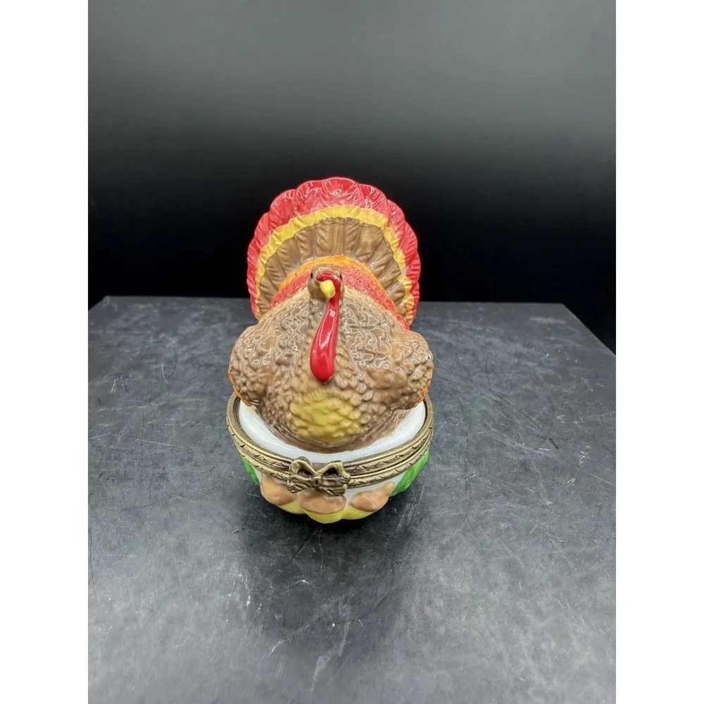 🦃🍂 Midwest by Cannon Falls Turkey Trinket Box 🧡